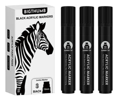 BIGTHUMB pump-action jumbo marker enables smooth ink control for precise lines.