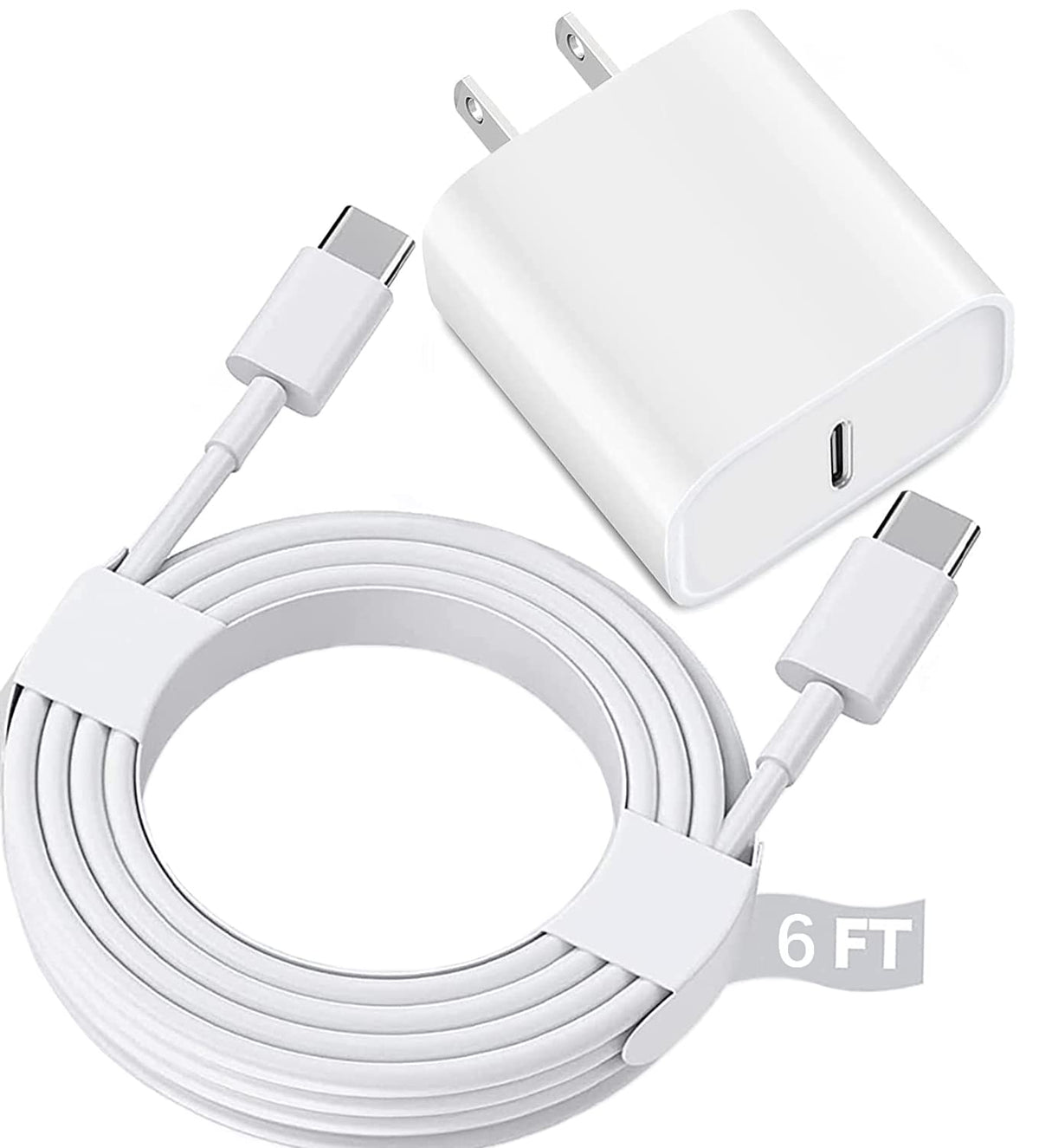 BikeAnything USB-C fast charger wall block for quick iPad charging at home or travel.