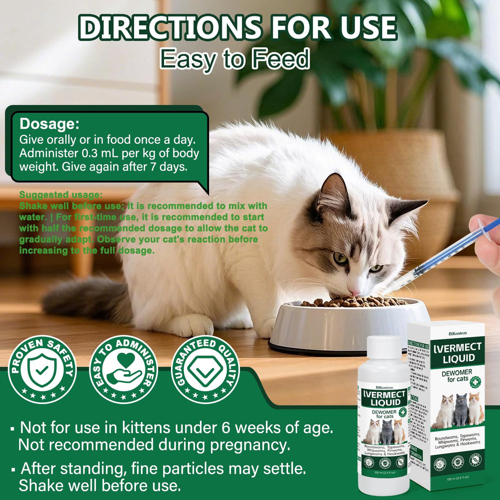 BiKontrun dewormer for cats care setup with cat care routine