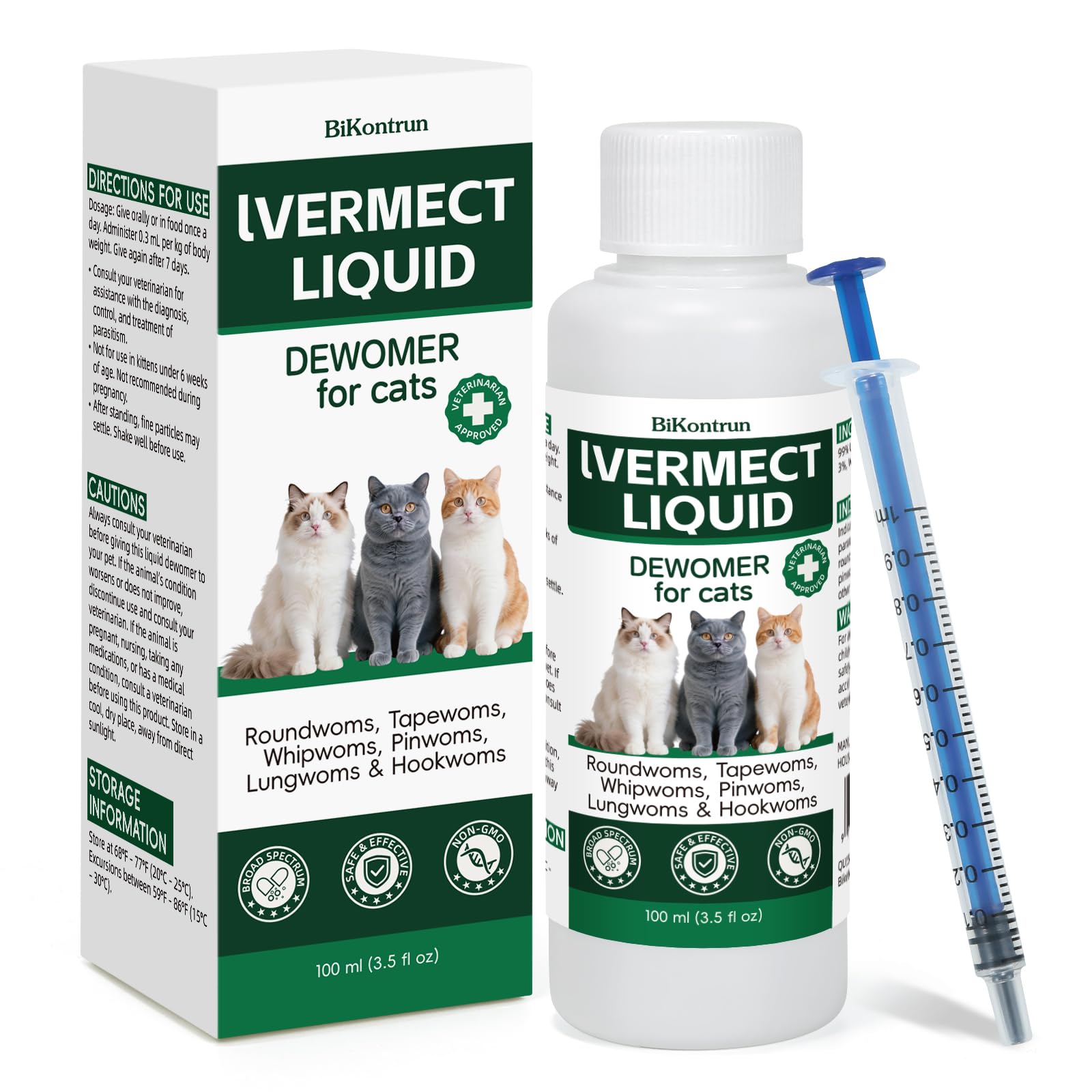 BiKontrun dewormer for cats cat relaxing during quiet care time