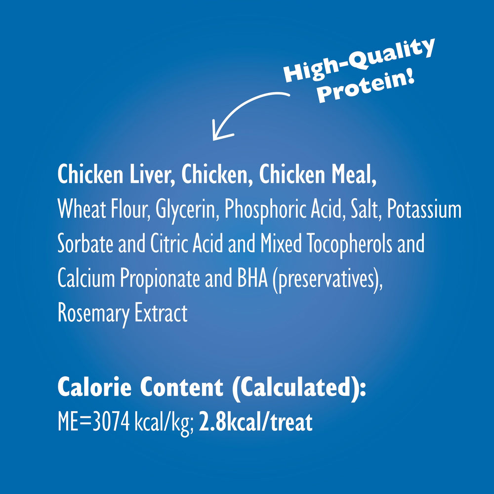 Bil-Jac Little Jacs ingredients label highlights chicken and preservatives.