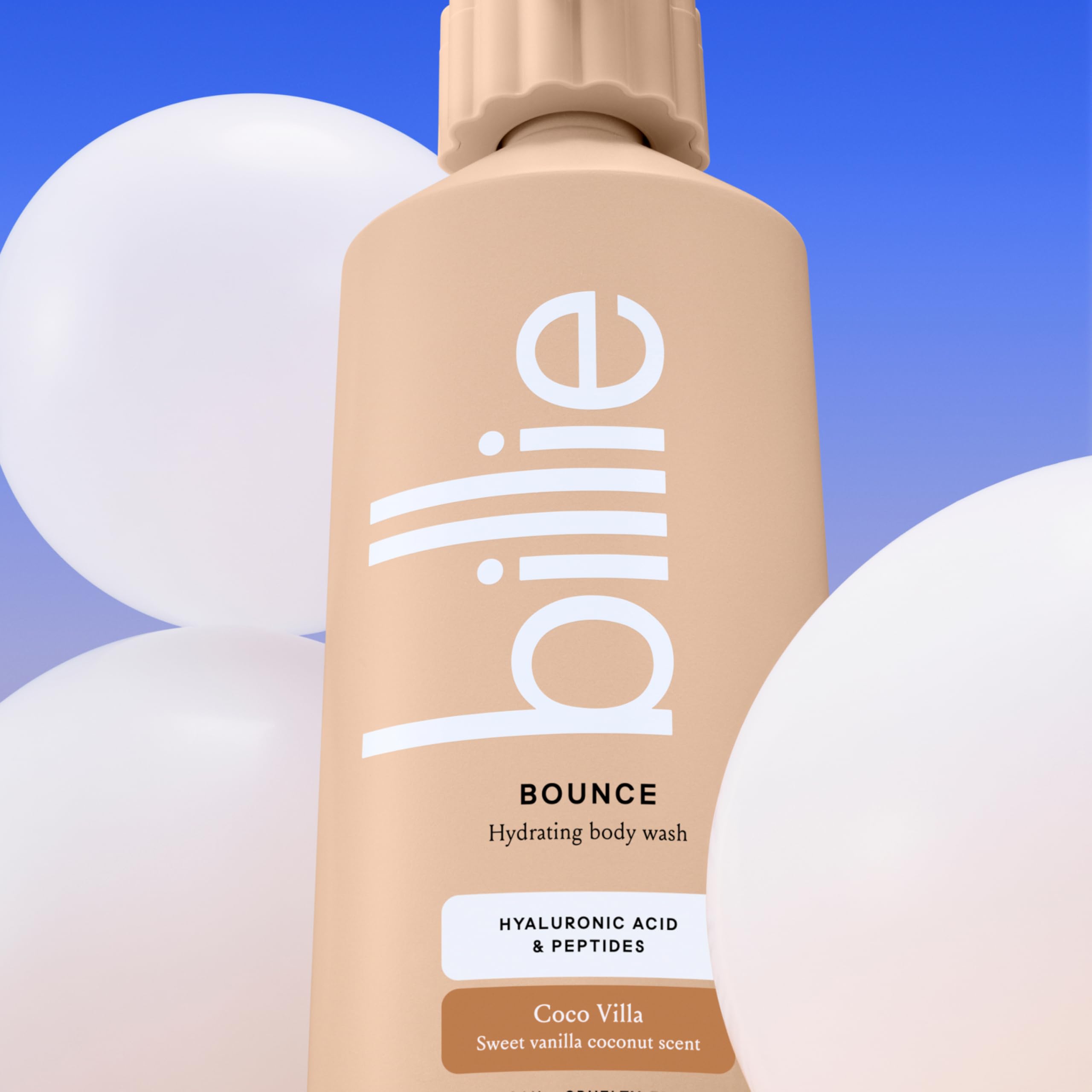 Billie Bounce label notes vegan and cruelty-free, paraben-free promise.