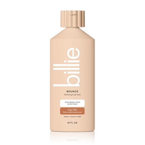 Billie Bounce pour captures a creamy lather for gentle cleansing.