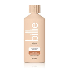 Billie Bounce pour captures a creamy lather for gentle cleansing.