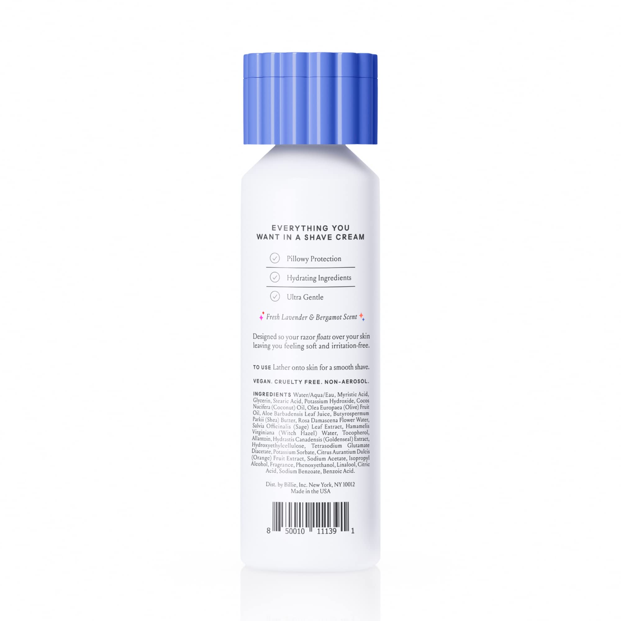 Cosmetic shelf with Billie cream highlights premium skincare during daily routines.