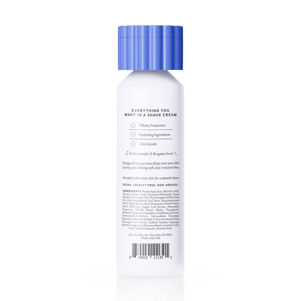 Cosmetic shelf with Billie cream highlights premium skincare during daily routines.