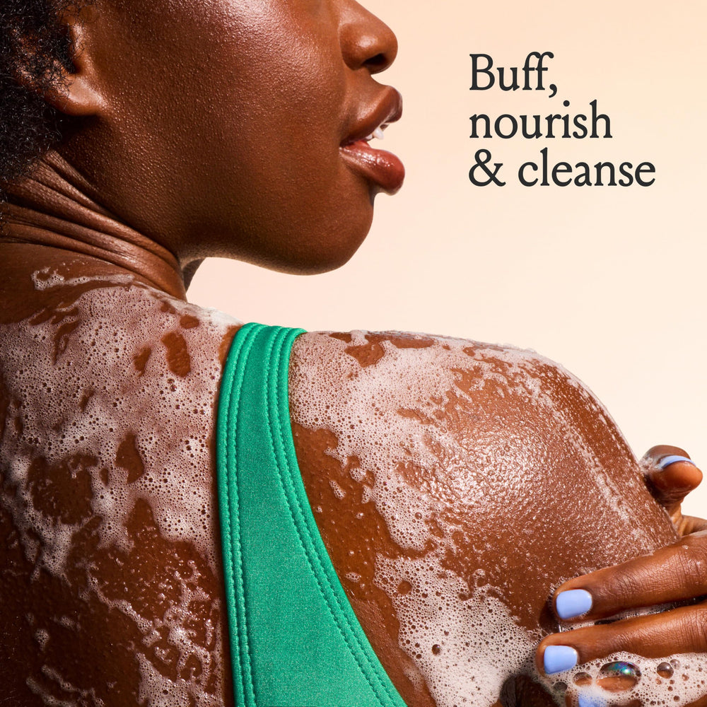 Glycolic acid close-up in Billie body wash for smoother skin.