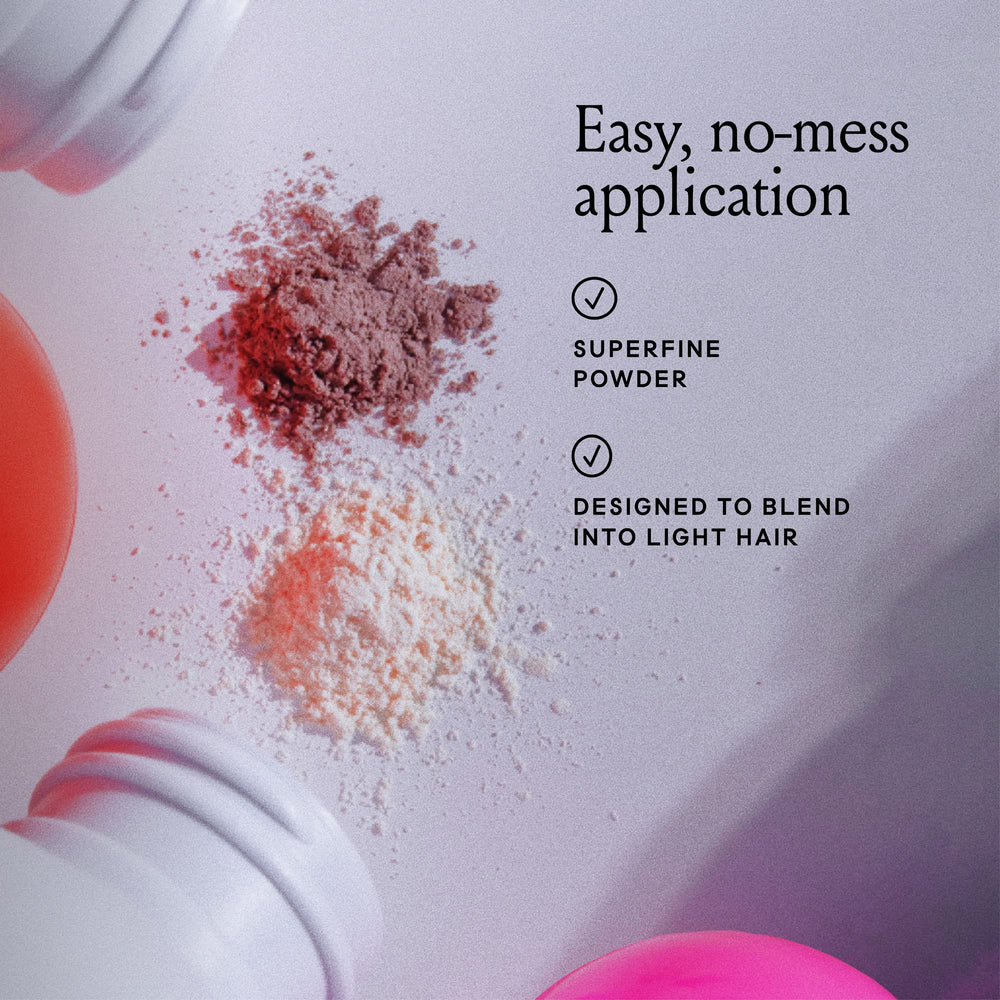 Billie Floof Dry Shampoo contains biotin and rice starch for nourishment and oil control.