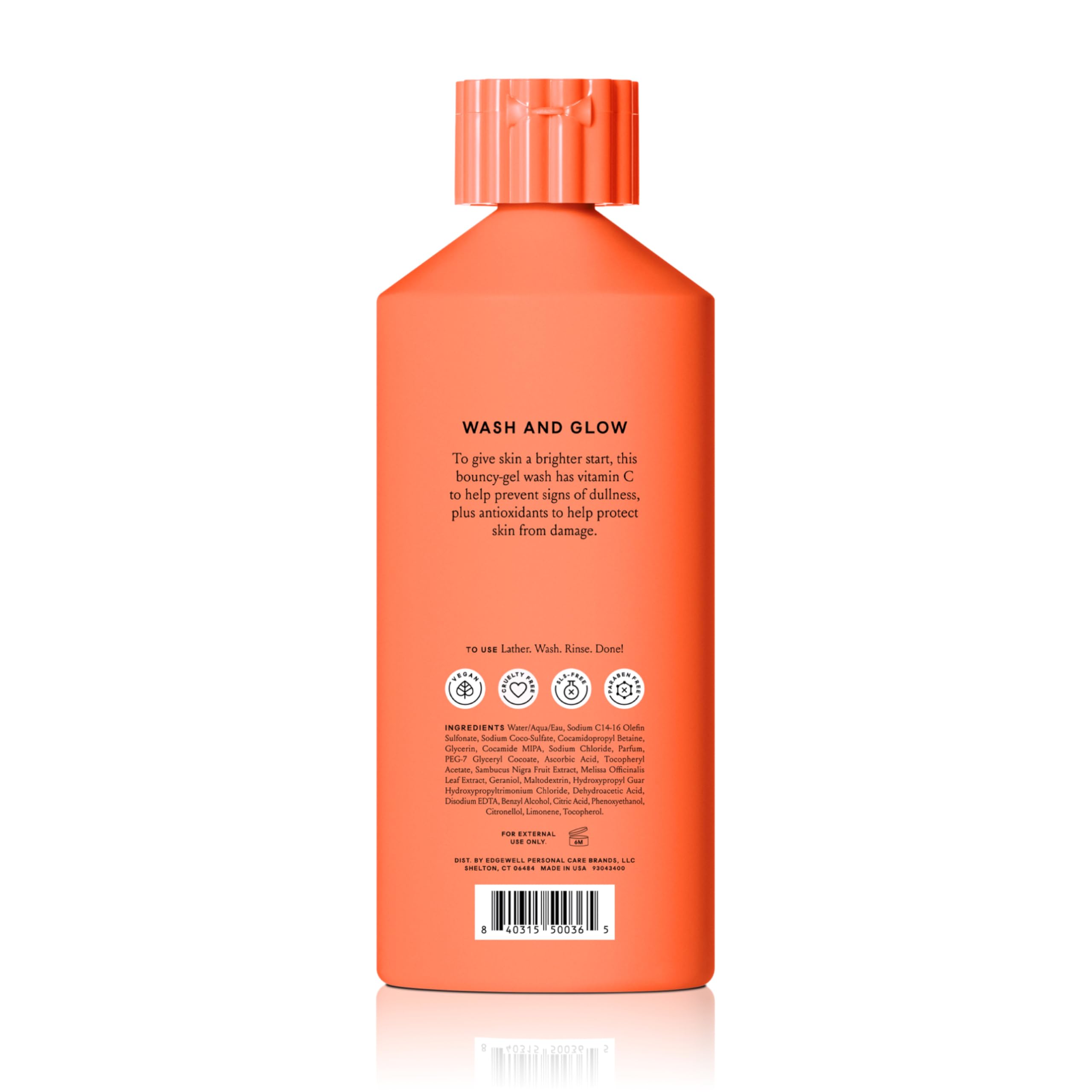 Billie Glow citrus garden visuals hint at sandalwood notes.