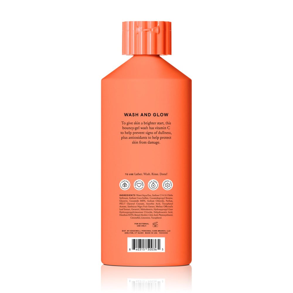Billie Glow citrus garden visuals hint at sandalwood notes.