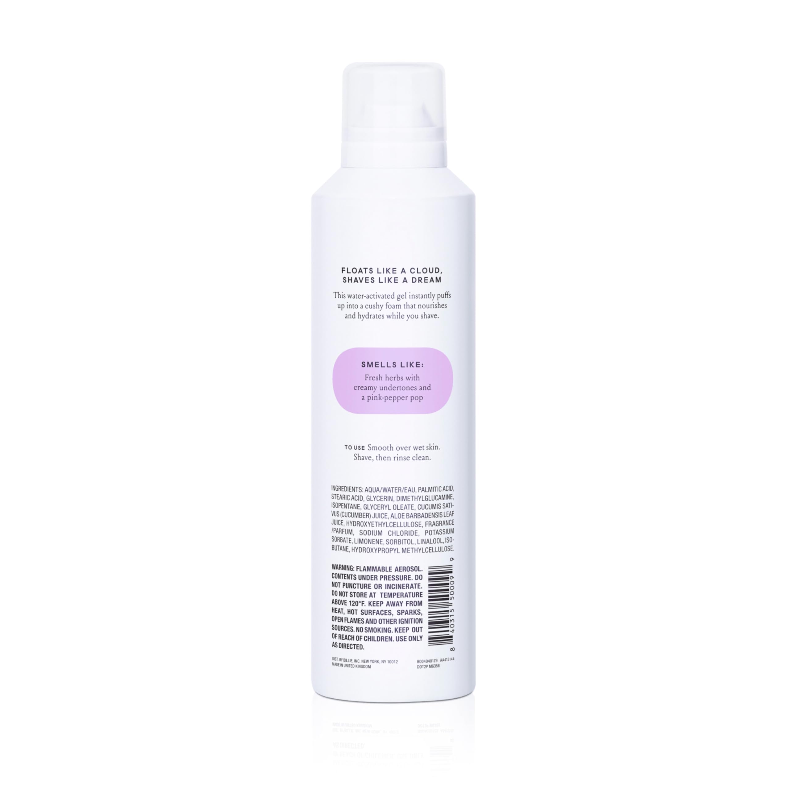 Billie SkyFoam Shave Gel 3-pack keeps your shave kit stocked.