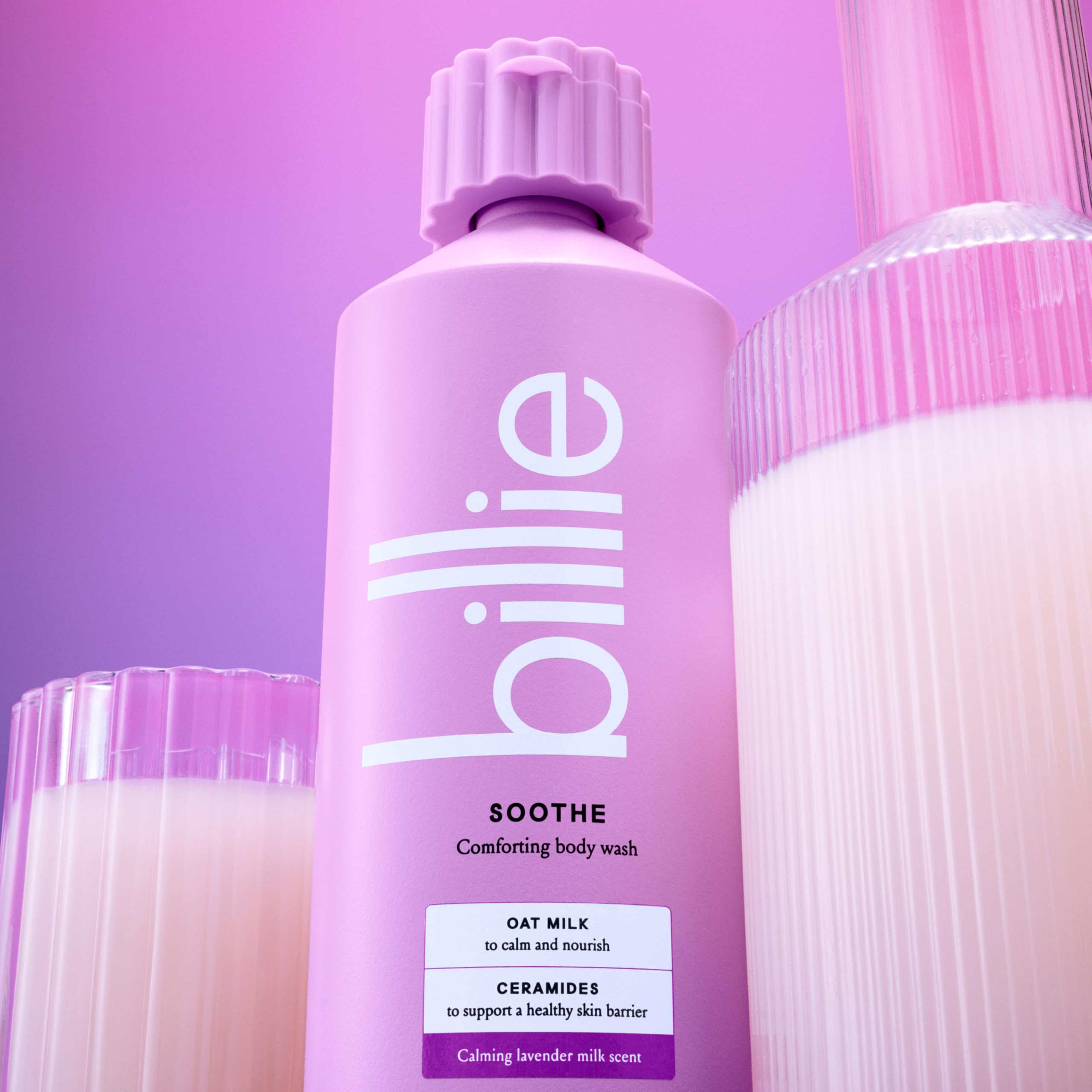 Billie Soothe ceramides and barrier support visual emphasis