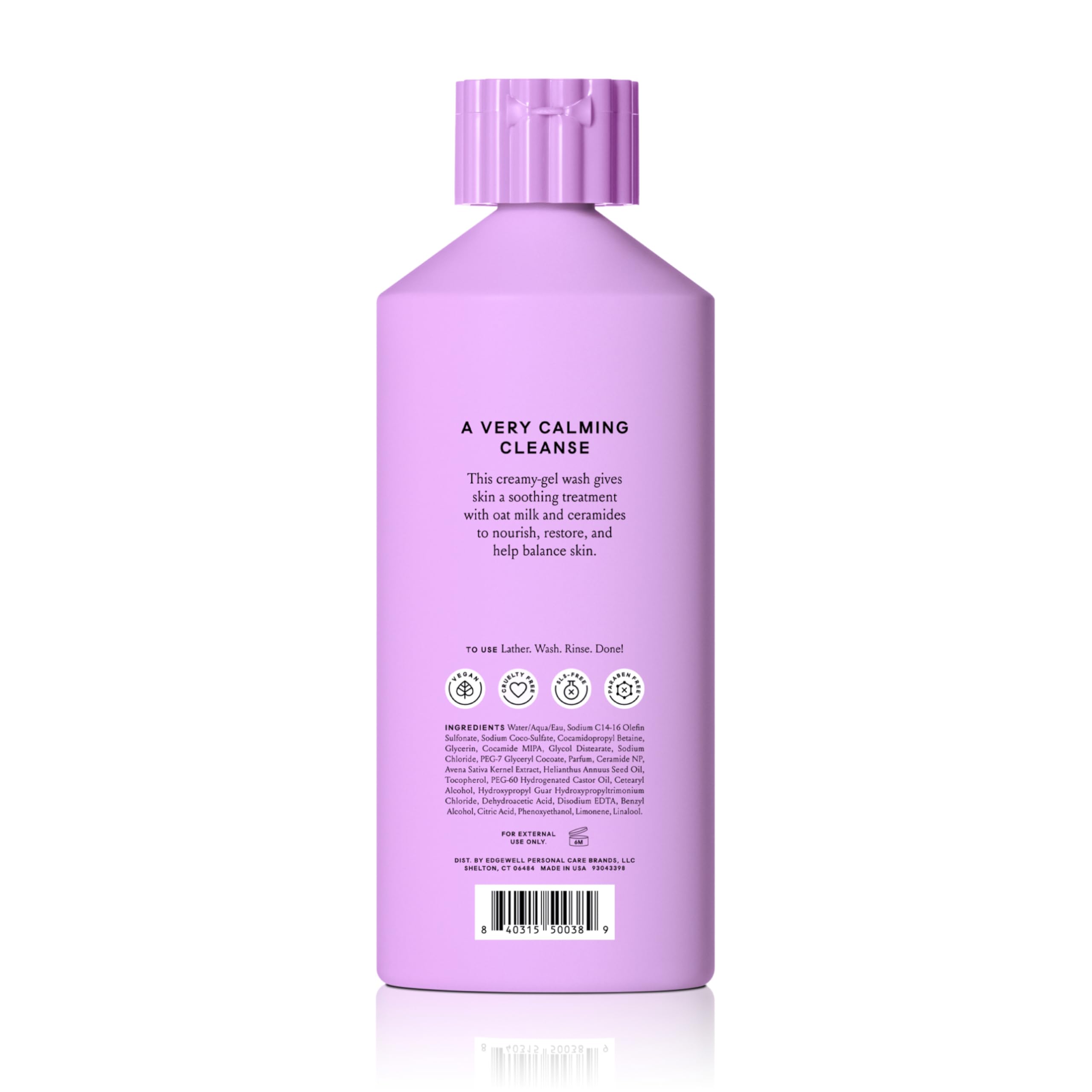 Billie Soothe vegan cruelty-free labeling on product