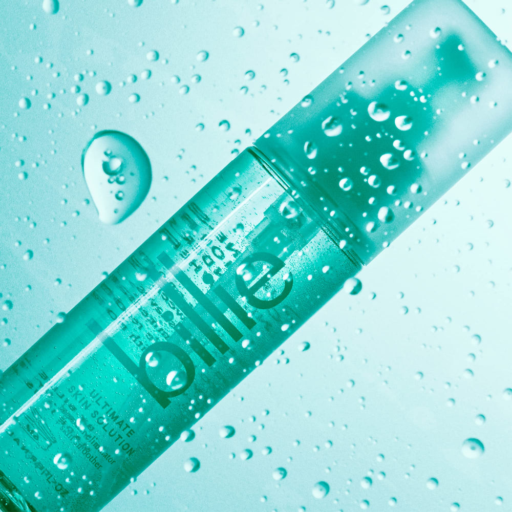 Billie Ultimate Skin Solution non-sticky spray texture for quick dry.