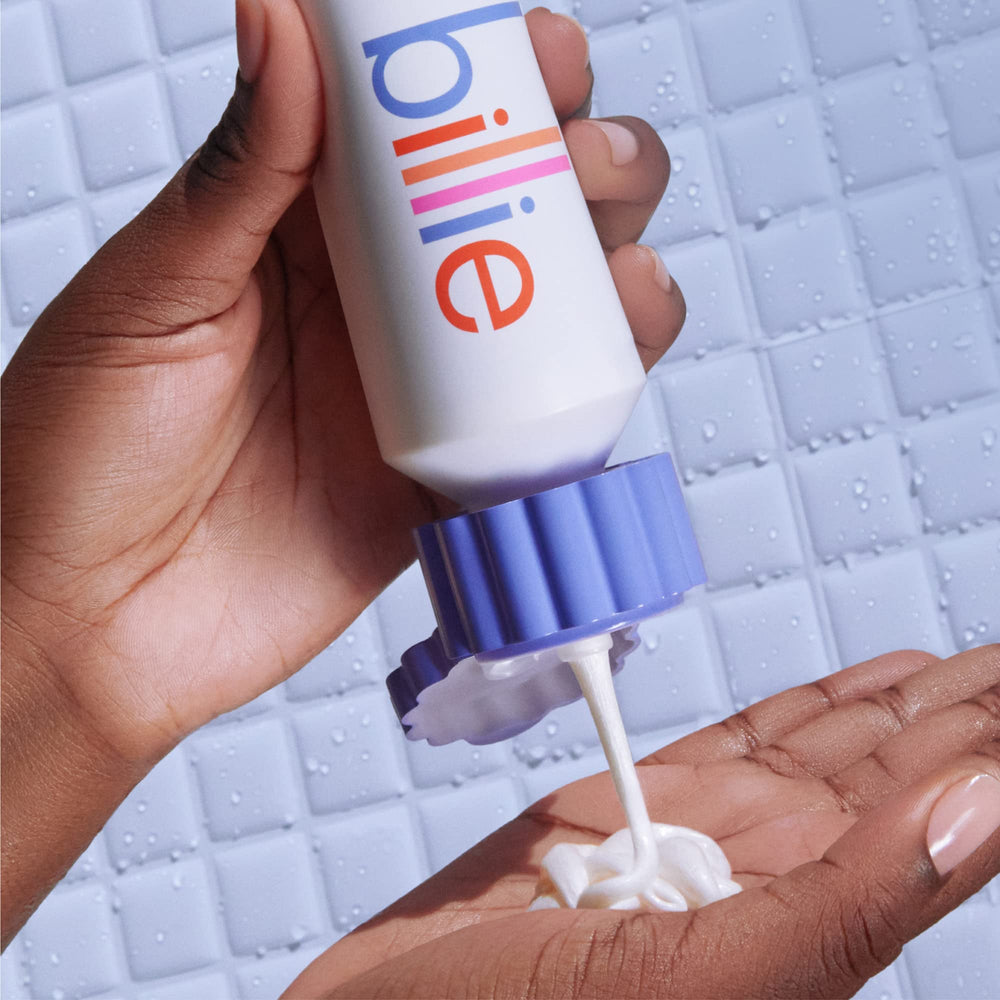 Billie vegan cruelty-free logo signals ethical skincare options.