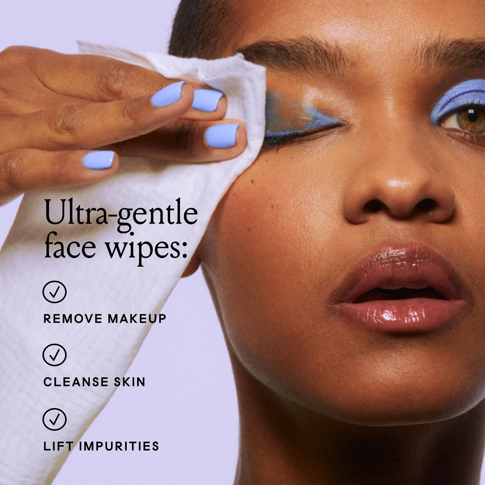 Billie Wonder Wipes with hyaluronic acid close-up for gentle hydration.