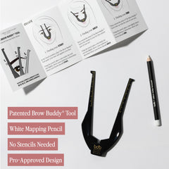 Billion Dollar Brows Brow Buddy application tools for beginner-friendly precision