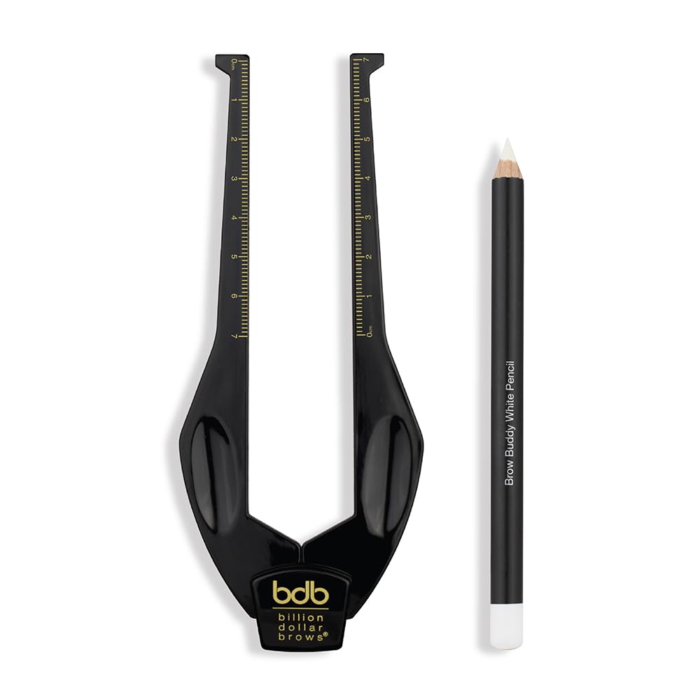 Billion Dollar Brows Brow Buddy stencil kit for precise symmetry during shaping