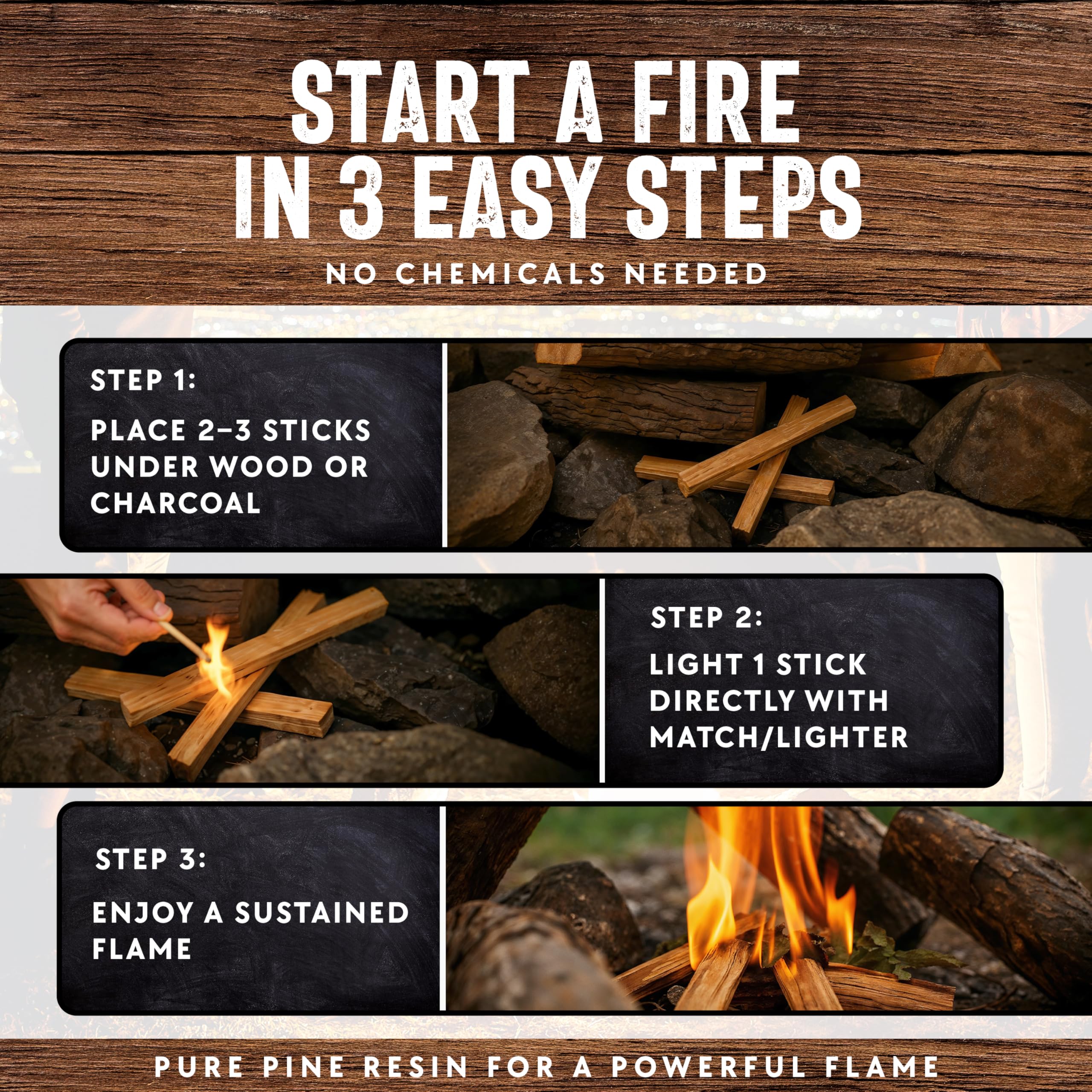 Ideal for indoor fireplaces ensuring an aromatic, steady flame.