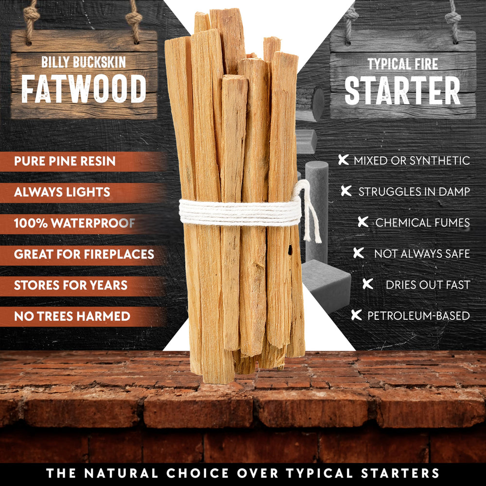 Easy to use: just 2-3 sticks start the blaze.
