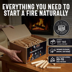 100% natural and chemical-free fire starters from Billy Buckskin.