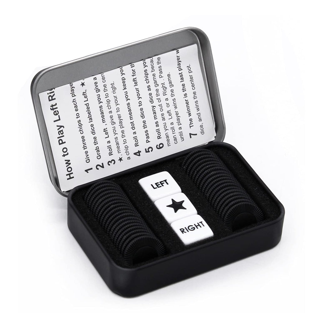 Bilywey Left Right Center dice game set dices for fast, social play.