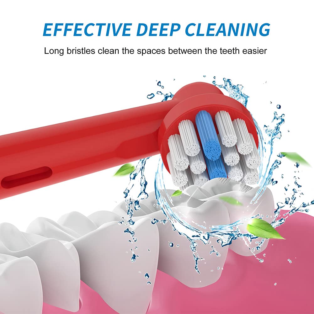 Bimily small round heads designed for kids' mouths for precise cleaning.