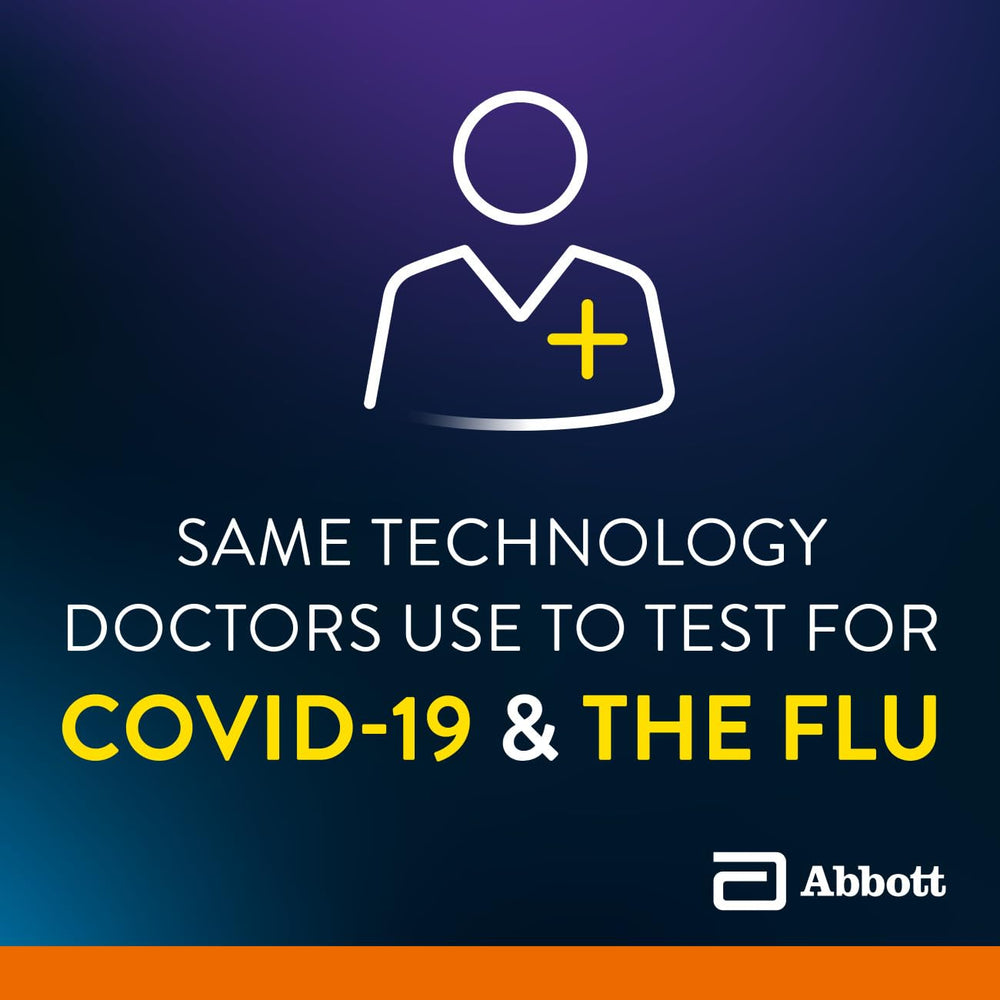BinaxNOW combo test self-administer, easy-to-follow process for adults.