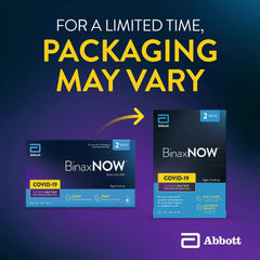 BinaxNOW packaging inside with simple use instructions