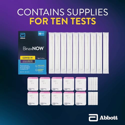 BinaxNOW dropper bottles shown for easy specimen processing.