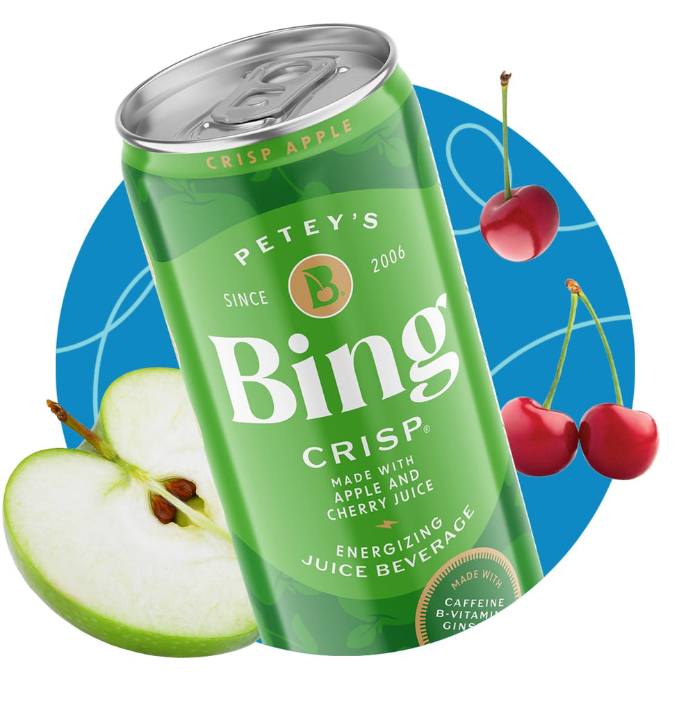 Bing Cherry flavor can with vibrant red color for refreshing taste