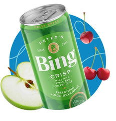 Bing Cherry flavor can with vibrant red color for refreshing taste
