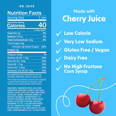 Bing Energizing Juice Original Cherry close-up with label and cherry graphics signaling bold cherry flavor