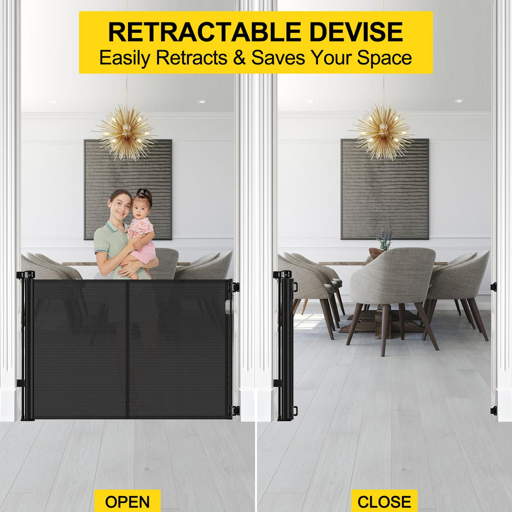 Bingguz retractable gate saves space when not in use