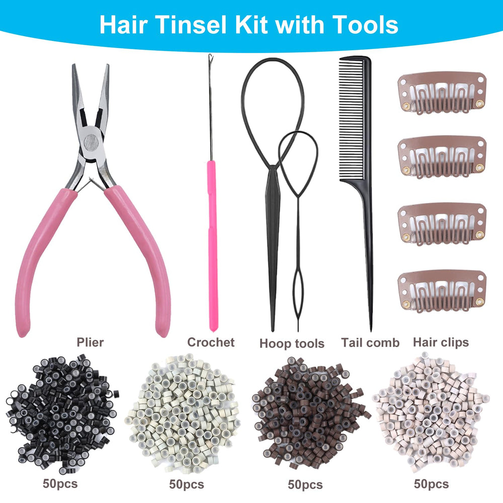 Heat-resistant tinsel from Bintvoy maintains shine during styling