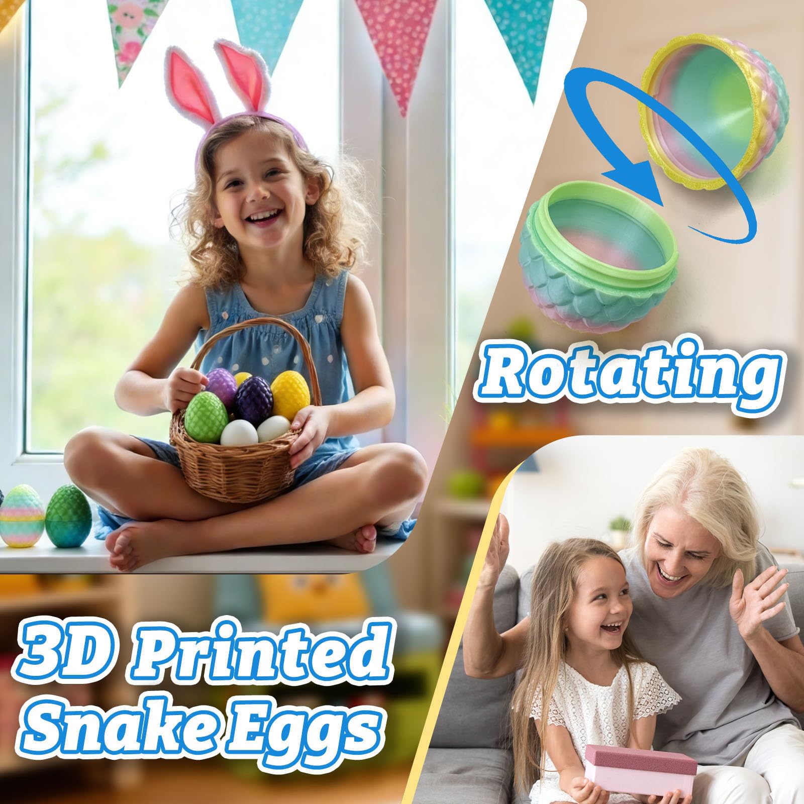 Binvin Easter basket filler featuring a variety of snake designs.