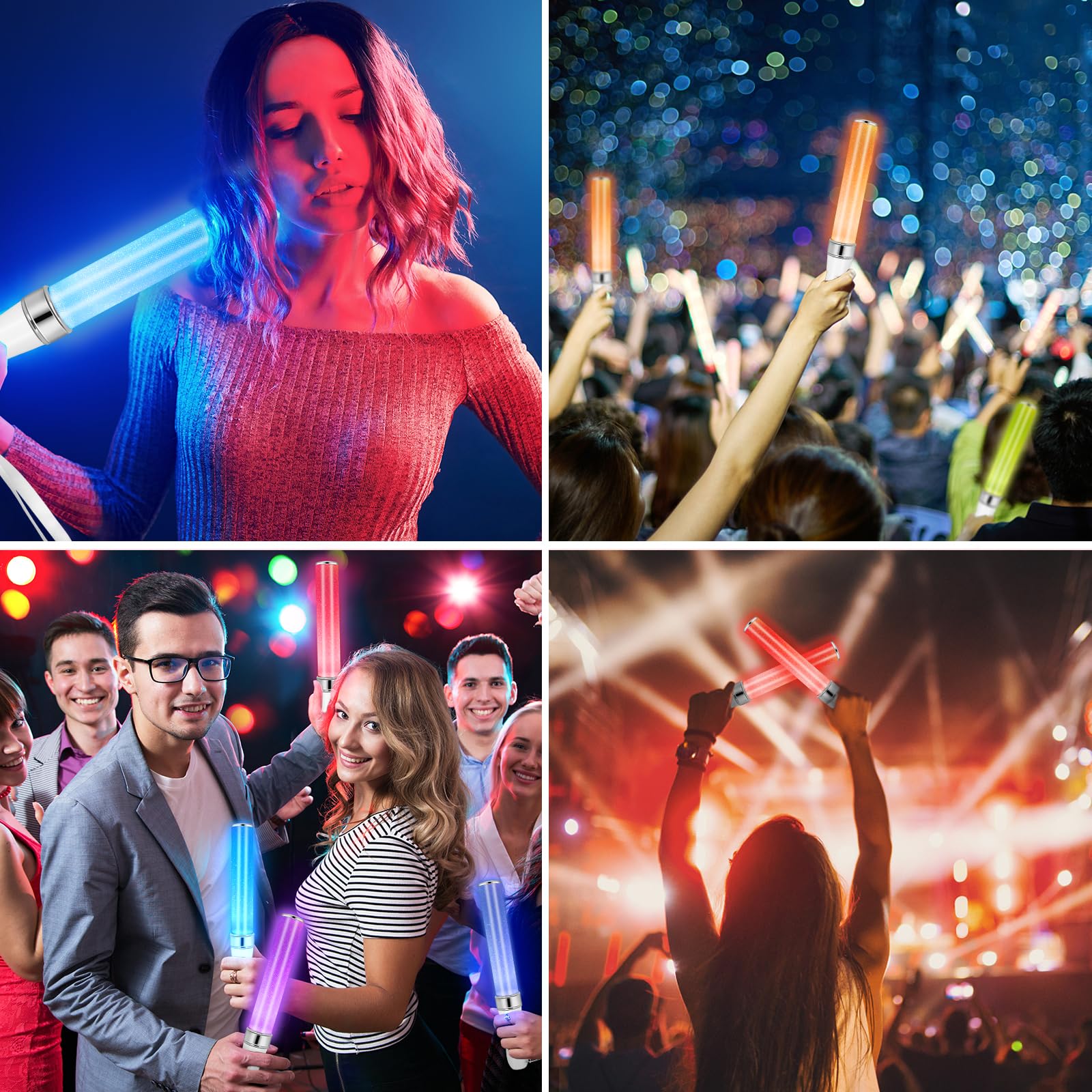 BINWO glow sticks in gift-ready packaging for events.