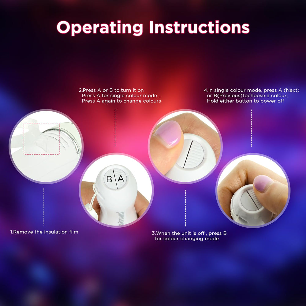 BINWO lightweight glow sticks weighing 80g for comfortable wear.
