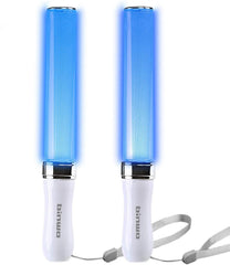 BINWO reusable LED glow sticks in 15 colors for crowd visibility.