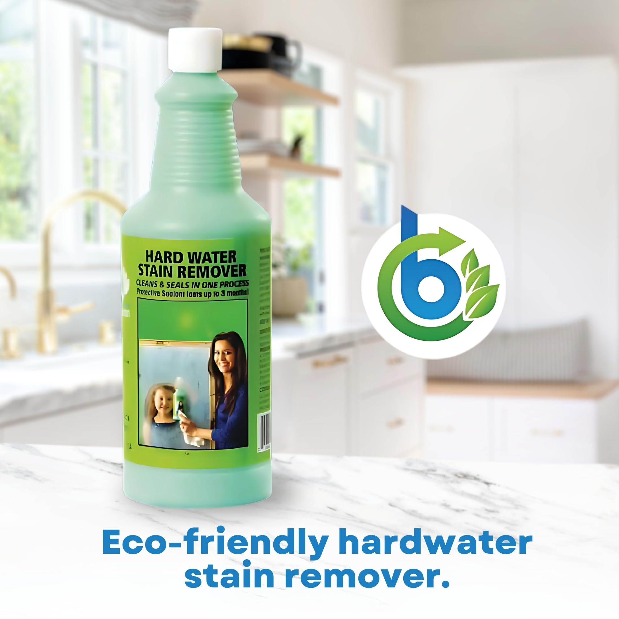 Bio-Clean windshield application shows versatile multi-surface cleaning power.