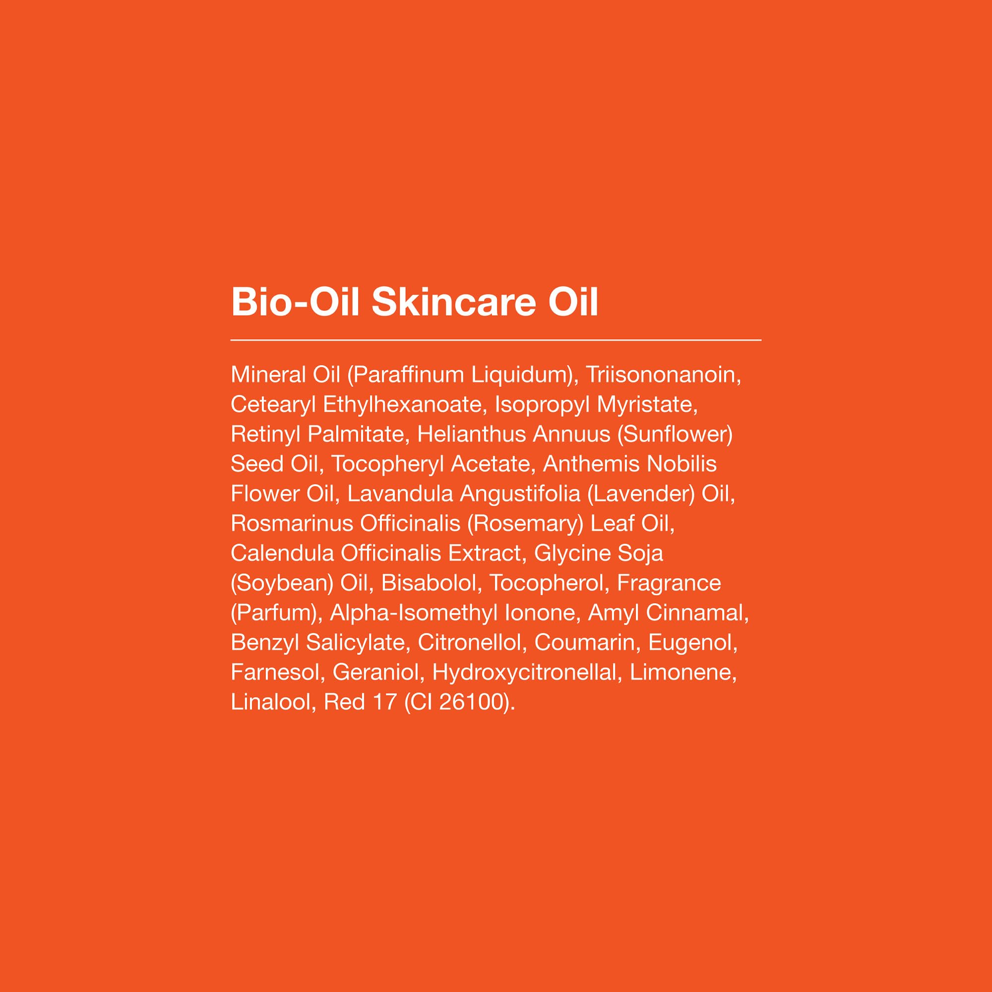Bio-Oil hair oil use on dry or damaged hair improves shine.