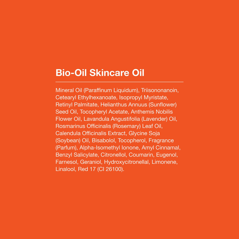 Bio-Oil hair oil use on dry or damaged hair improves shine.