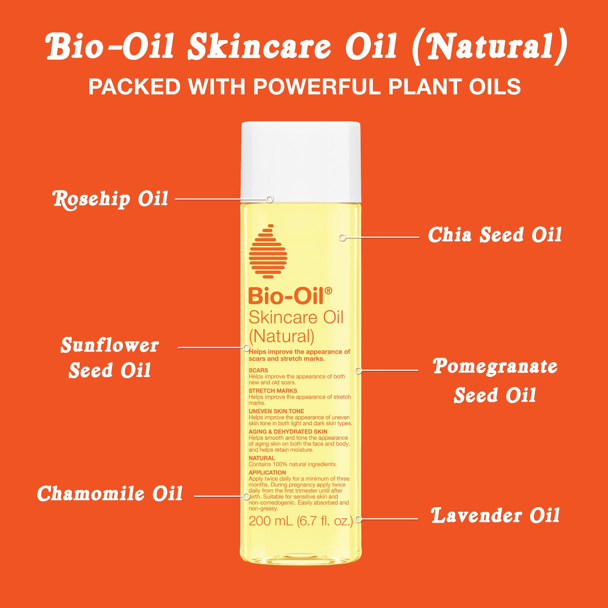 Bio-Oil applied as hair oil for dry, damaged hair