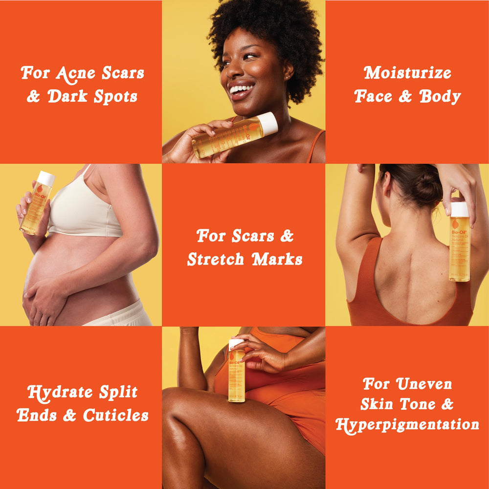 Pour-ready shot demonstrates versatile use on face and body