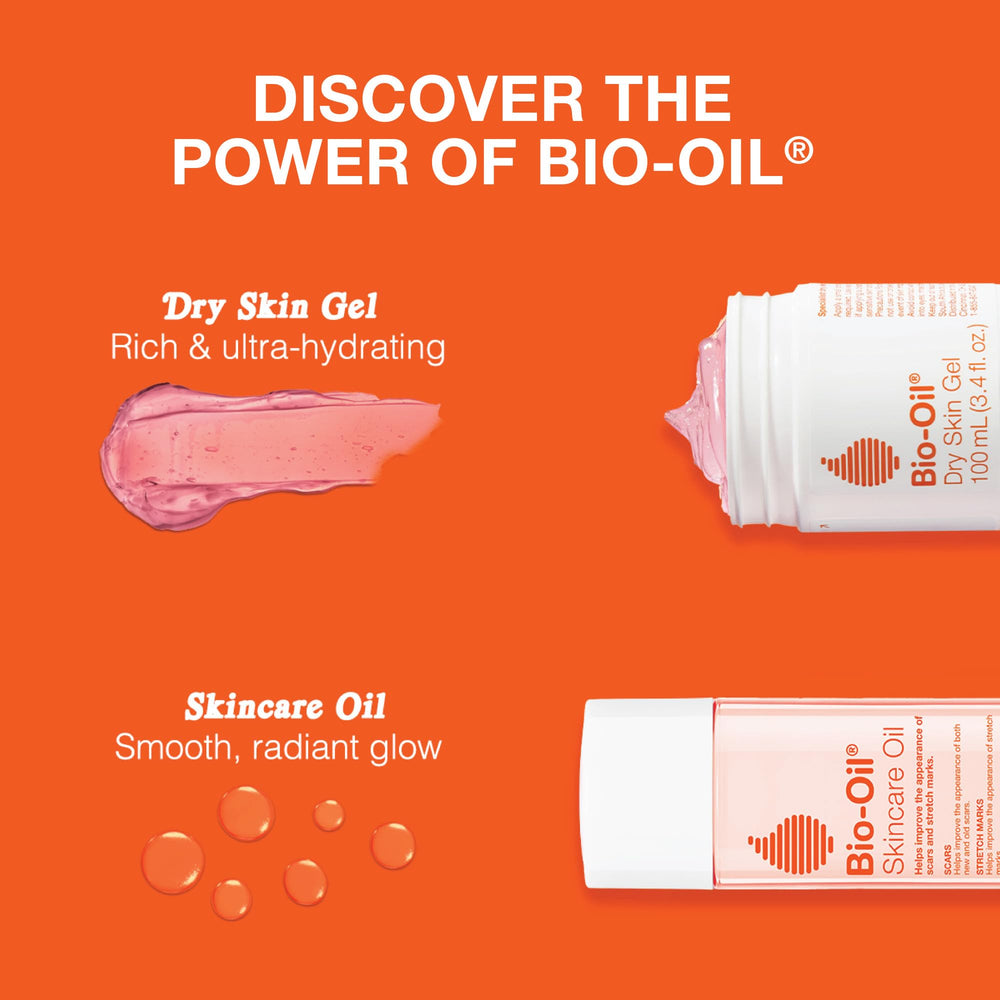 Bio-Oil Travel Bundle demonstrates multi-use potential for face, body and hair care.
