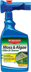 BioAdvanced 2-in-1 Moss and Algae Killer bottle ready for lawn and roof treatment