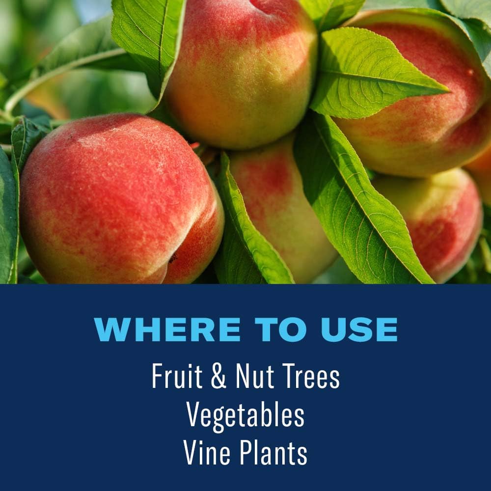 BioAdvanced 3-in-1 spray suitable for vegetables and vines, broad protection during season.