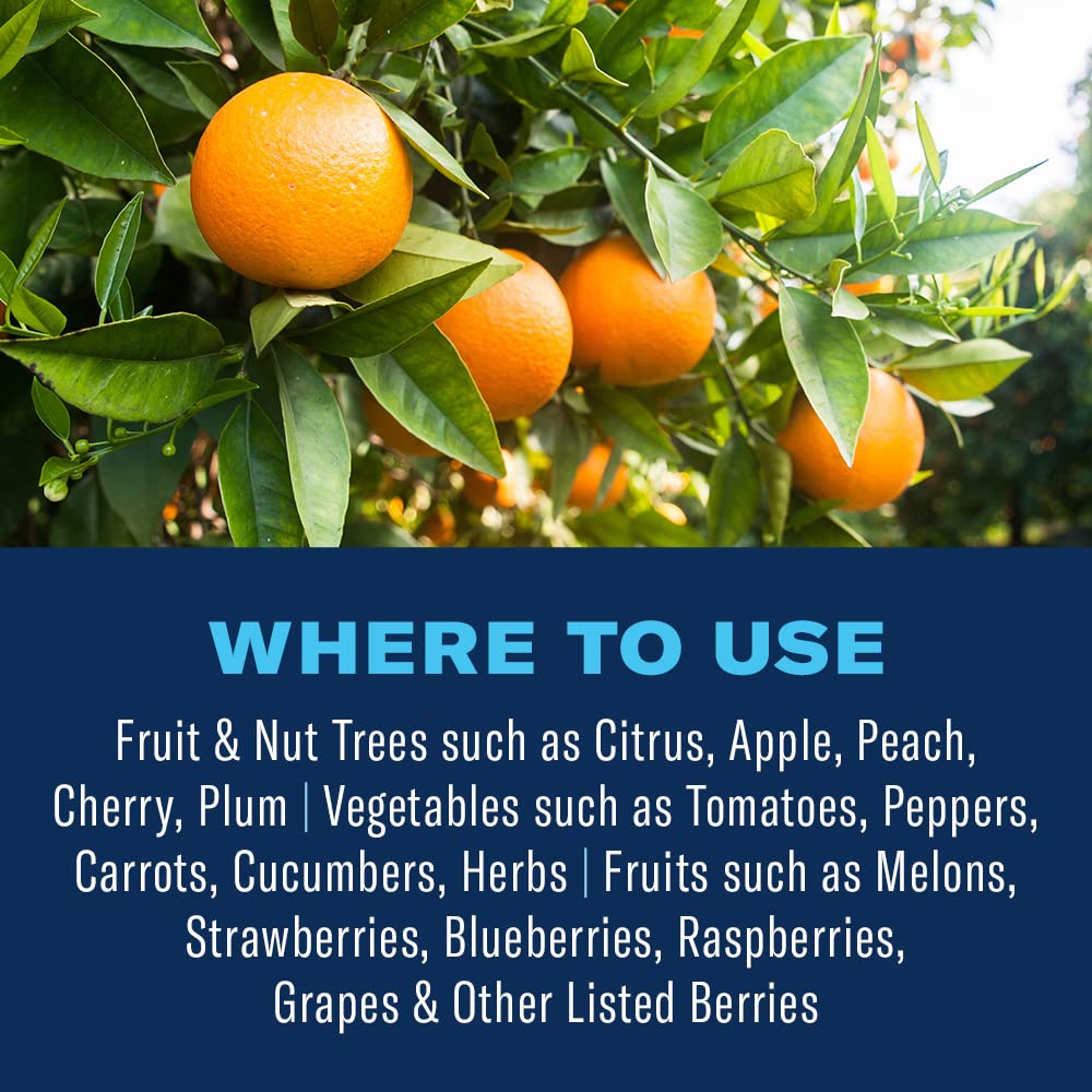 Covers up to nine fruit trees or 640 sq ft of vegetables with BioAdvanced
