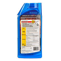 BioAdvanced outdoor pest control spray applied on lawn showing broad coverage
