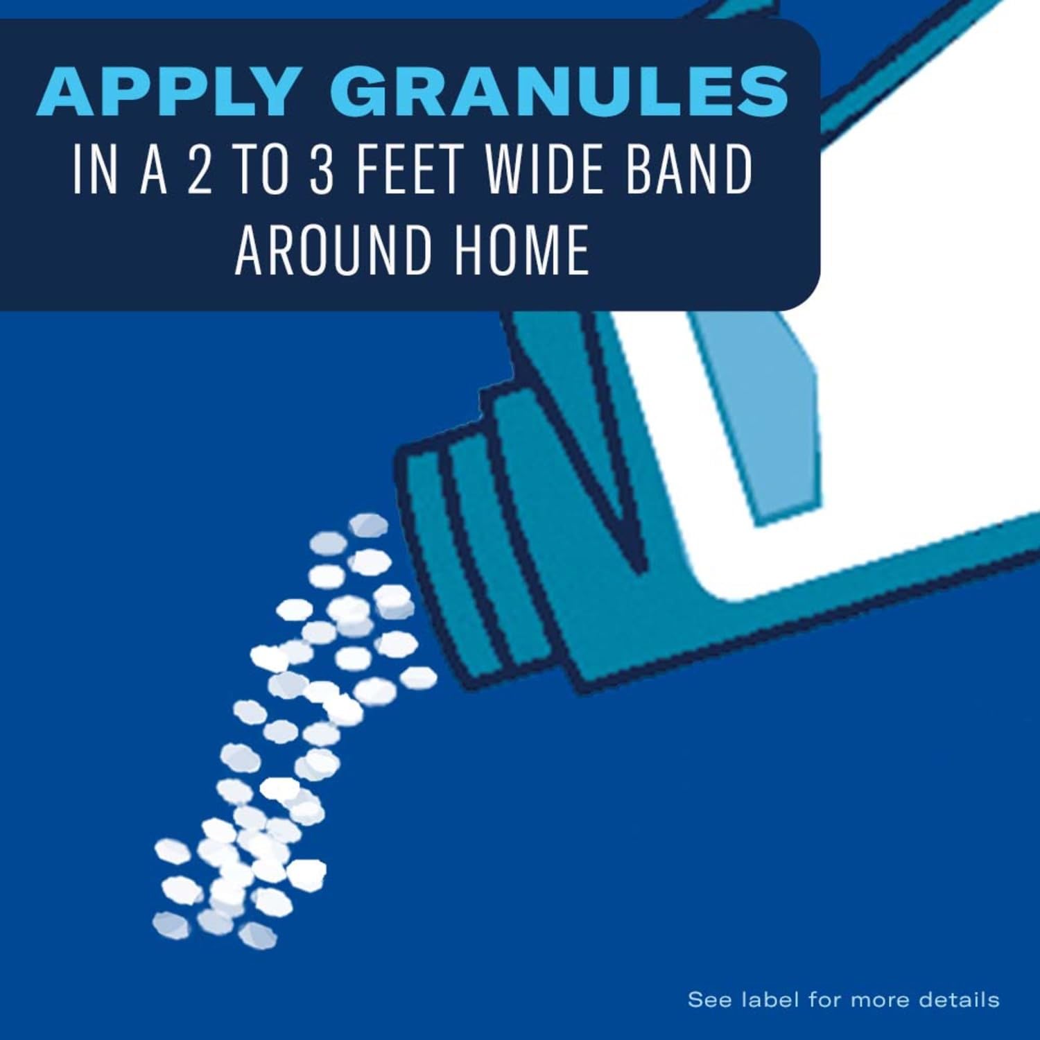 BioAdvanced termite killer granules DIY application demonstrates simple spread and water-in steps.